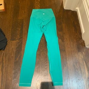 teal lululemon leggings